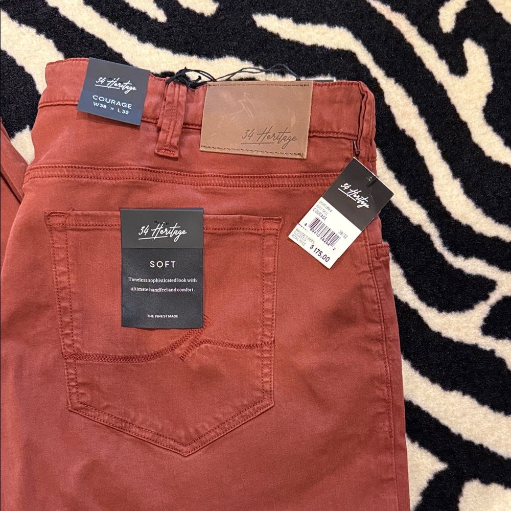 34 Heritage Men's Brick Slim Jeans